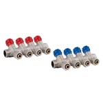 Коллектор Thermo Alliance Standart SD230W4 латунный никелированный на 4 выхода 3/4