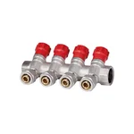 Коллектор Thermo Alliance Standart SD230W4 латунный никелированный на 4 выхода 3/4