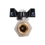 Кран шаровый с американкой Thermo Alliance Base SD221W15 латунный никелированный прямой 1/2