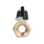 Кран шаровый с американкой Thermo Alliance Base SD221W15 латунный никелированный прямой 1/2