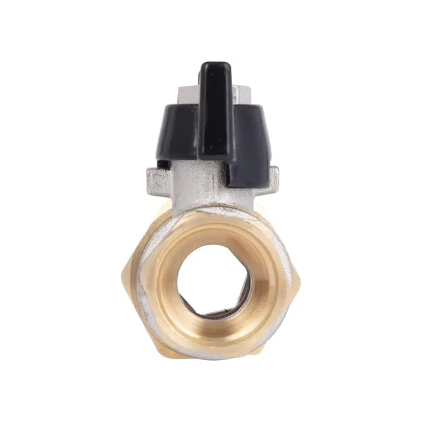 Кран шаровый с американкой Thermo Alliance Base SD221W15 латунный никелированный прямой 1/2