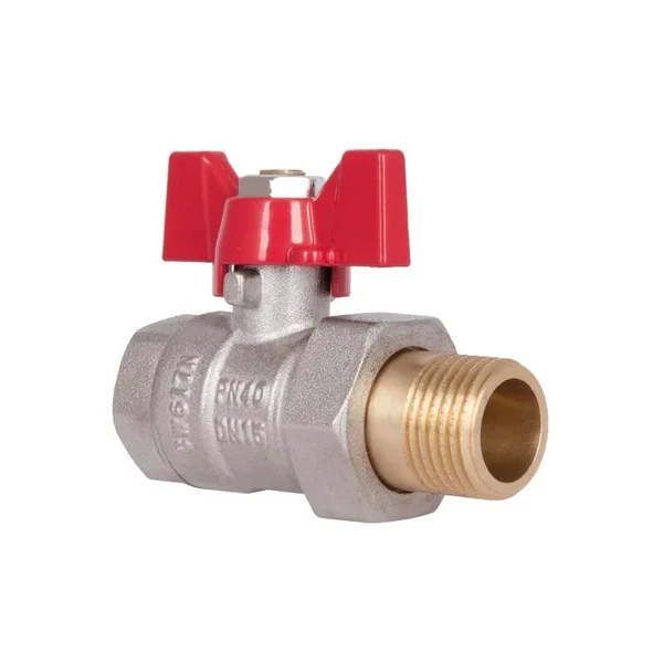 Кран шаровый Thermo Alliance Standart SD220W15 латунный прямой с американкой 1/2