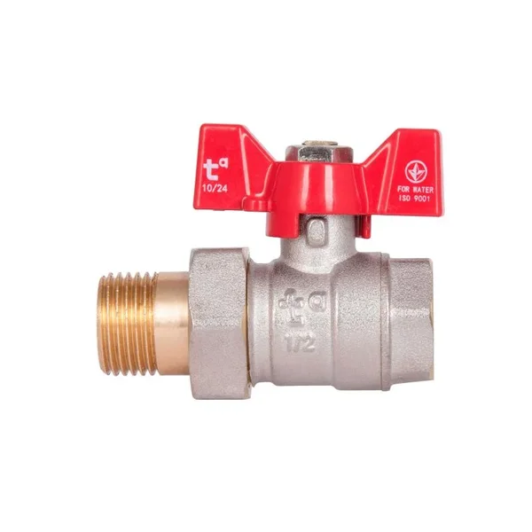 Кран шаровый Thermo Alliance Standart SD220W15 латунный прямой с американкой 1/2