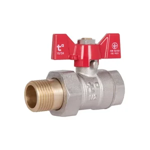 Кран кульовий Thermo Alliance Standart SD220W15 латунний прямий з американкою 1/2
