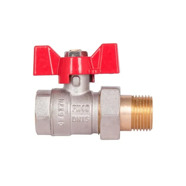 Кран шаровый Thermo Alliance Standart SD220W15 латунный прямой с американкой 1/2