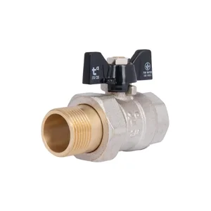 Кран кульовий Thermo Alliance Base SD221W20 латунний прямий з американкою 3/4