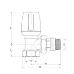 Кран радіаторний Icma 1/2