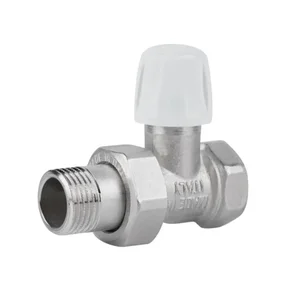 Вентиль радіаторний Icma 815 нікельований латунний прямий 1/2