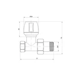 Кран радіаторний Icma 3/4
