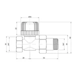 Кран радіаторний Icma 3/4