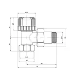 Кран радіаторний Icma 3/4