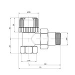 Кран радіаторний Icma 3/4