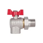 Кран кульовий кутовий Thermo Alliance Standart SD222W20 латунний з накидною гайкою 3/4