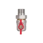 Кран кульовий кутовий Thermo Alliance Standart SD222W20 латунний з накидною гайкою 3/4