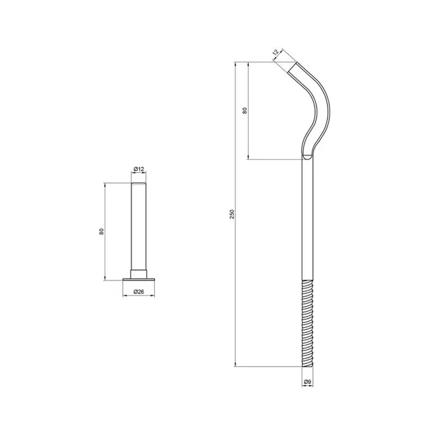 Крепление для алюминиевого радиатора Thermo Alliance Standart SD112250 настенное 9х250 мм (SD112250)