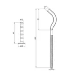 Комплект креплений Thermo Alliance Standart SD113230 для чугунного радиатора 10×230 мм (SD113230)
