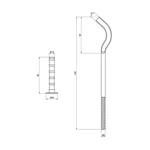 Крепеж для чугунного радиатора Thermo Alliance Standart SD113250 10×250 мм (SD113250)