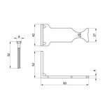 Настенное крепление для радиатора Thermo Alliance Standart SD114 боковое (SD114)