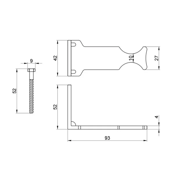 Настенное крепление для радиатора Thermo Alliance Standart SD114 боковое (SD114)