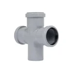 Хрестовина каналізаційна TA Sewage 50 поліпропіленова сіра 90° (CZ050003)