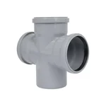 Хрестовина для внутрішньої каналізації TA Sewage 110 90° поліпропіленова малошумна (CZ110005)