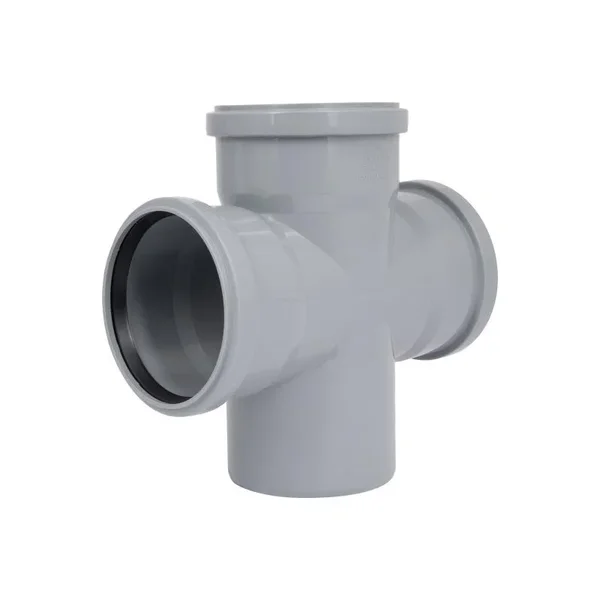 Хрестовина для внутрішньої каналізації TA Sewage 110 90° поліпропіленова малошумна (CZ110005)