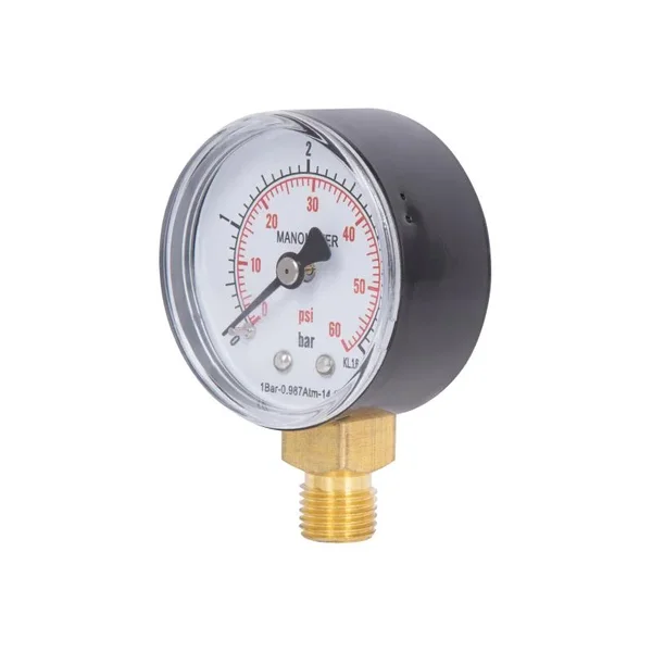 Манометр Thermo Alliance Standart SD1704B металлический, 50 мм, с нижним подключением 1/4