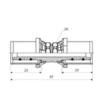 Муфта редукційна пресова Icma №400 нікельована латунна 32×20 мм (81400GQBQ06)