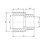 Муфта PPR Blue Ocean 40х25 редукційна