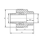Муфта PPR Blue Ocean 25х1/2