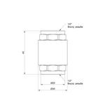 Обратный клапан SD Plus SD240W15 латунный с латунным штоком 1/2 (SD00006752)