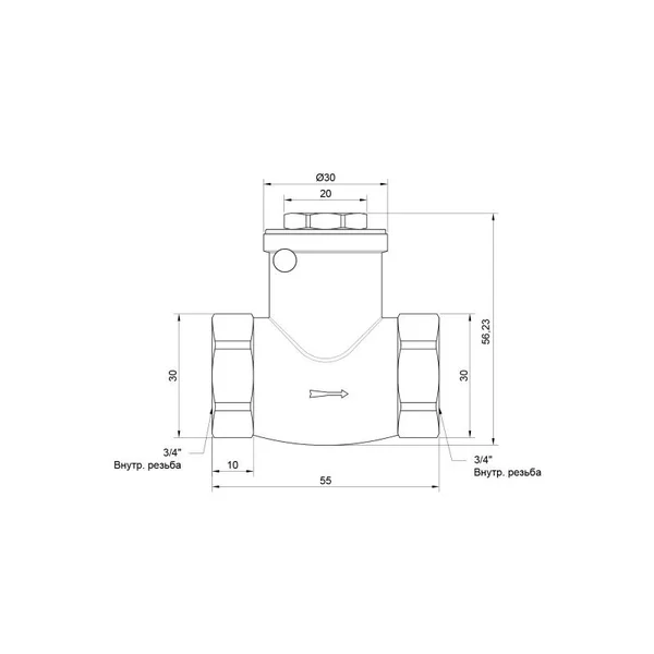 Обратный клапан Thermo Alliance Standart 3/4