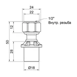 Прес-перехідник редукційний Icma 416 16х1/2
