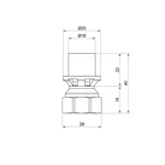 Перехідник прес Icma 16х1/2 №401 16x1/2