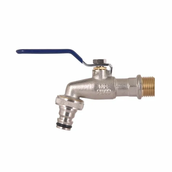 Кран поливочный шаровый Thermo Alliance Standart SD140W15 латунный никелированный 1/2 (SD140W15)