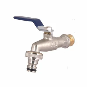 Кран поливочный шаровый Thermo Alliance Standart SD140W15 латунный никелированный 1/2 (SD140W15)