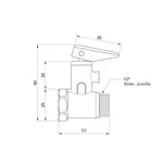 Запобіжний клапан Icma GS09 латунний 1/2 (91GS09AD06)