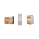 Сгон-американка прямой Thermo Alliance Base SD190W15 латунный никелированный 1/2
