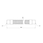 Шланг сливной для стиральной машины Thermo Alliance Standart SD096W300 гофрированный полипропиленовый 300 см (SD096W300)