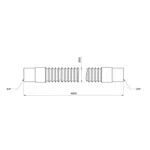 Шланг сливной для стиральной машины Thermo Alliance Standart SD096W400 гофрированный полипропиленовый, 400 см (SD096W400)