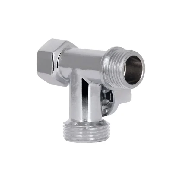 Кран приборный шаровый тройниковый Thermo Alliance 1/2х3/4х1/2 Standart SD186W152015 латунный хромированный 1/2
