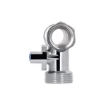 Кран приборный шаровый тройниковый Thermo Alliance 1/2х3/4х1/2 Standart SD186W152015 латунный хромированный 1/2