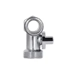Кран приборный шаровый тройниковый Thermo Alliance 1/2х3/4х1/2 Standart SD186W152015 латунный хромированный 1/2