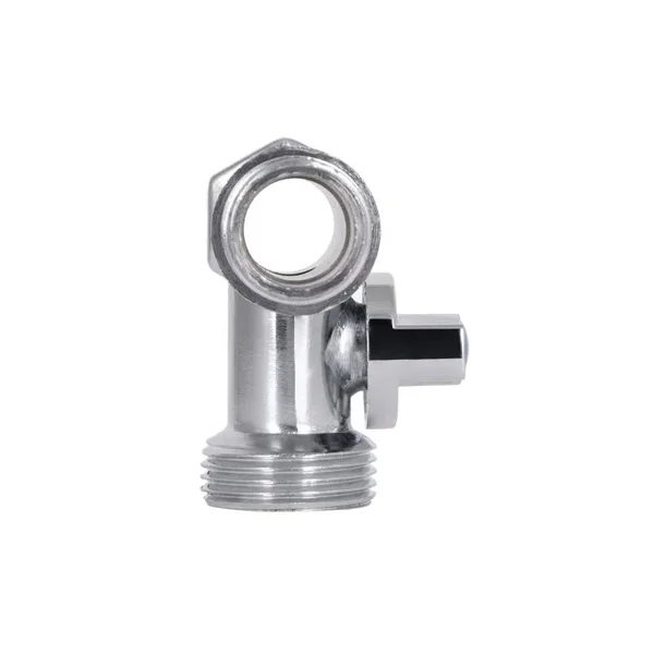 Кран приборный шаровый тройниковый Thermo Alliance 1/2х3/4х1/2 Standart SD186W152015 латунный хромированный 1/2