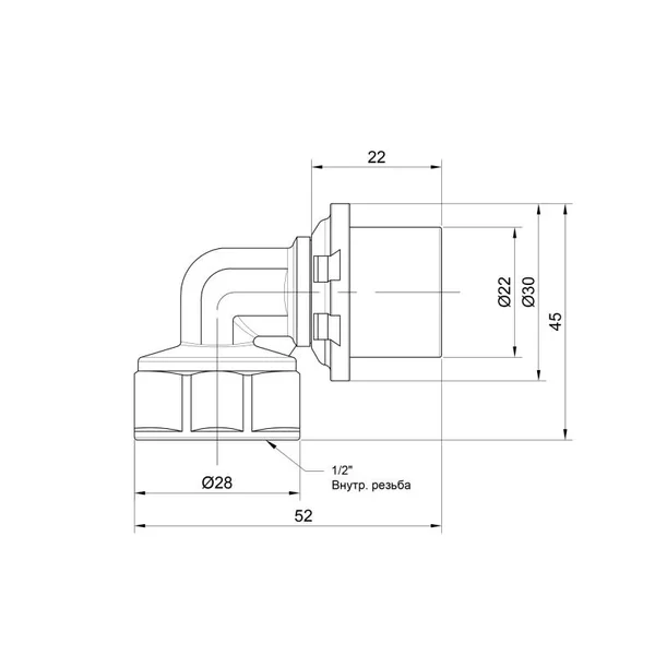 Прес-кутик редукційний Icma 405 20х1/2