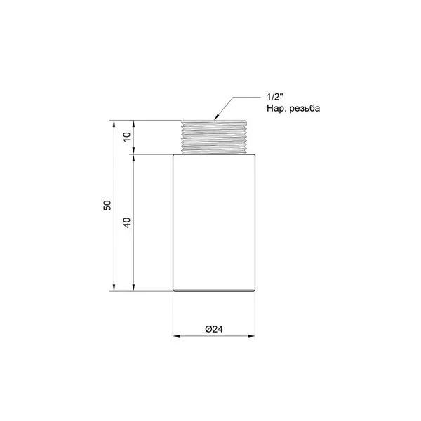 Подовжувач Thermo Alliance Standart 40х1/2