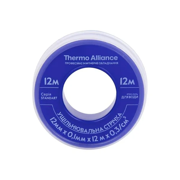 Фум-стрічка Thermo Alliance Standart SD260BW12 синя, комплект, 12 м х 12 мм х 0, 1 мм (SD260BW12)