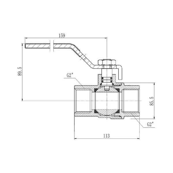 Кран кульовий Thermo Alliance Forte 2