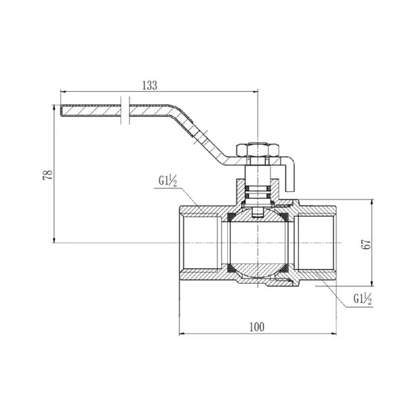 Кран кульовий Thermo Alliance Forte 1