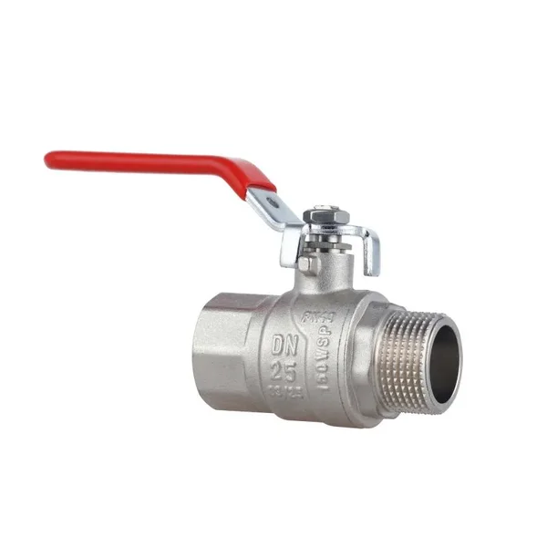 Кран шаровый Thermo Alliance Forte SF605W25 латунный никелированный 1